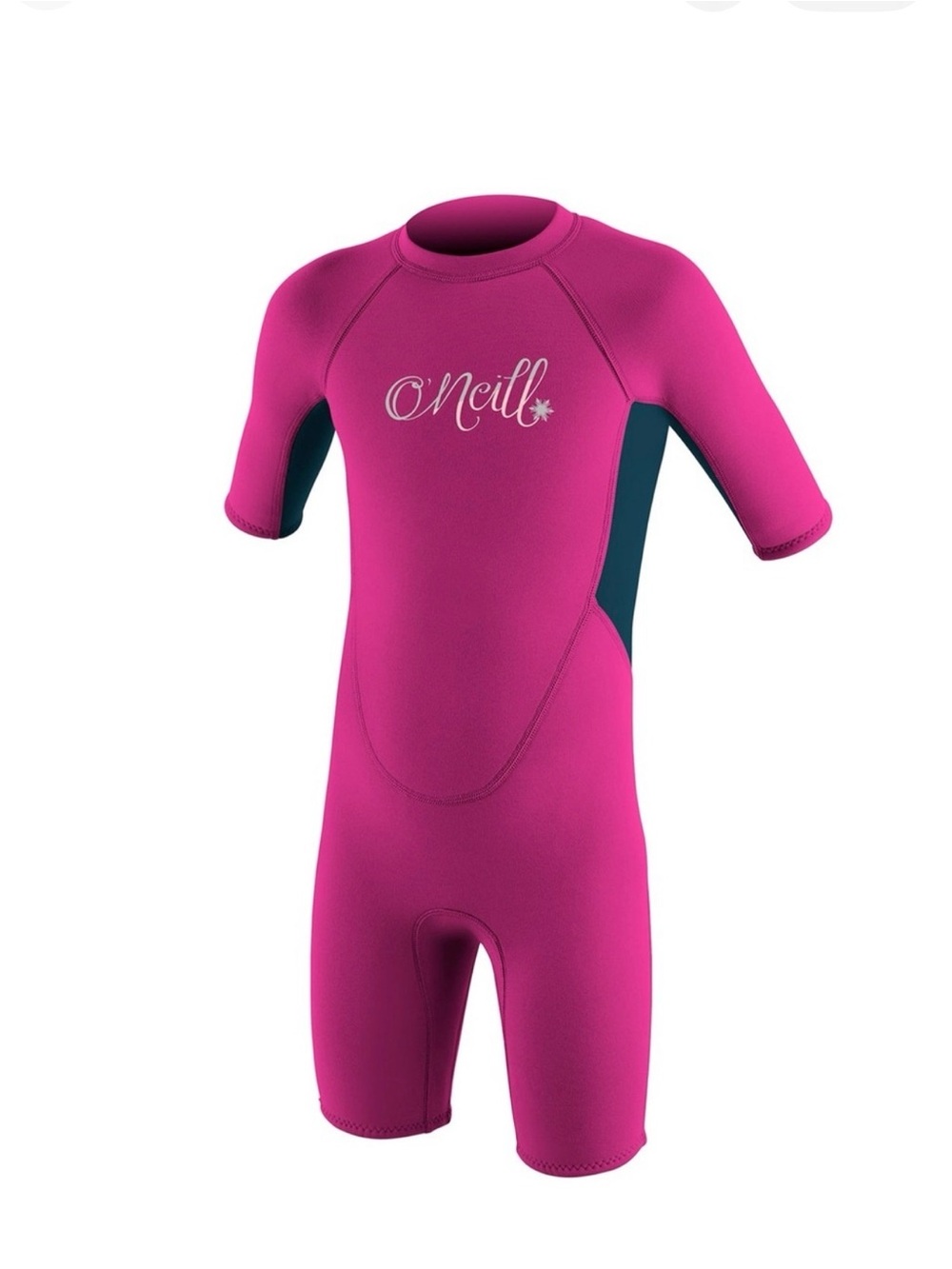 Kids 4T O'Neill Reactor toddler shorty wetsuit berry pink ab1888 New 4